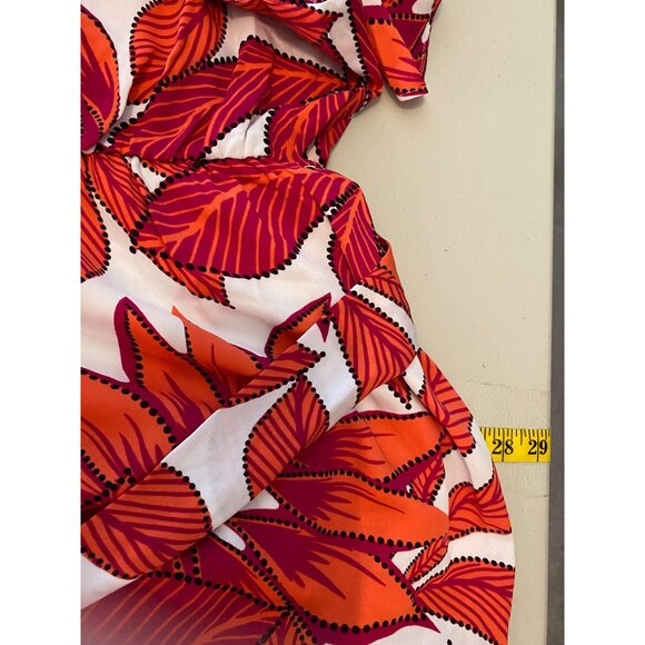 NWT Liz Claiborne Kimono Dress Short Sleeve Orange Red Floral 3X - Picture 10 of 11